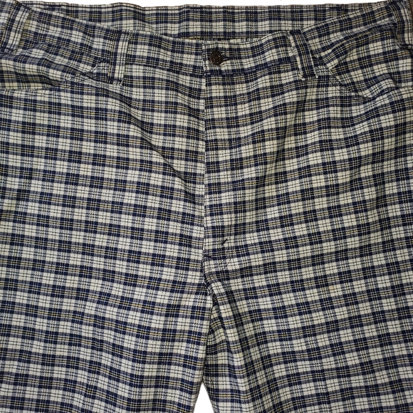 Levi's Gentleman's Jeans 1970s plaid altered pants (*with flaws) - Picture 4 of 12